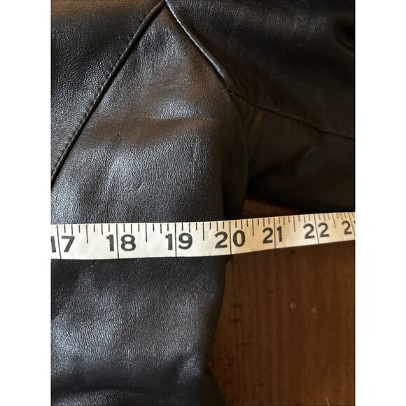 47 Maple Leather Women Jacket Black Size Large - Picture 5 of 6